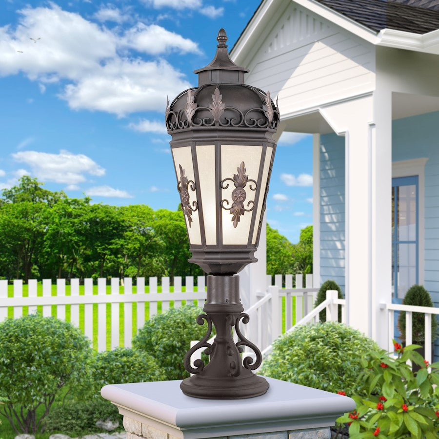 Livex Lighting Berkshire Outdoor Post Head in Bronze