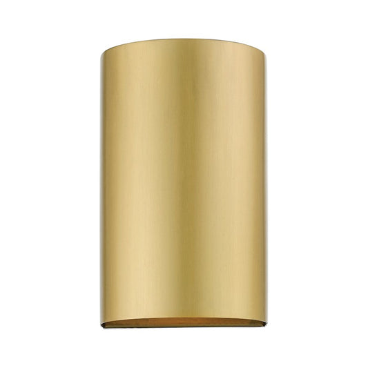 Livex Bond 1 Light Outdoor/Indoor ADA Small Sconce, Satin Gold