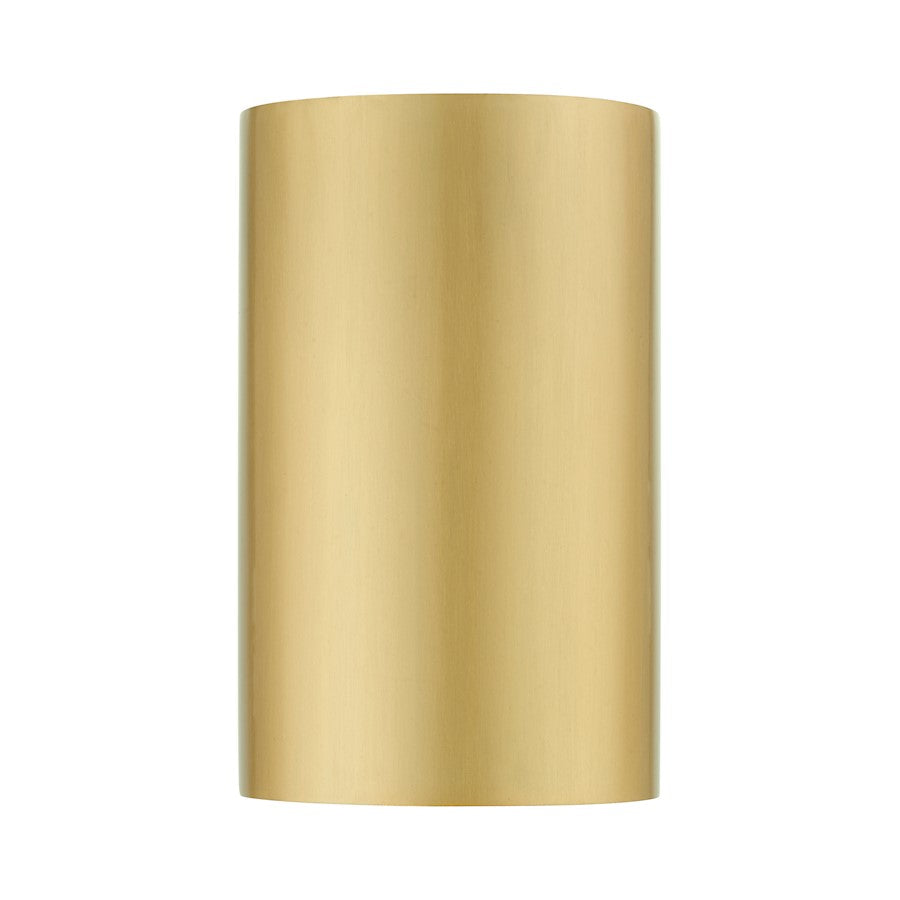 Livex Bond 1 Light Outdoor/Indoor ADA Small Sconce, Satin Gold