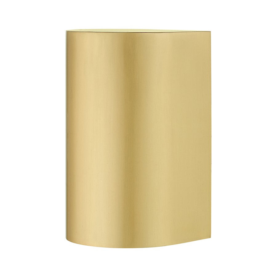 Livex Bond 1 Light Outdoor/Indoor ADA Small Sconce, Satin Gold