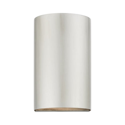 Livex Bond 1 Light Outdoor/Indoor ADA Small Sconce, Brushed Nickel