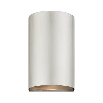 Livex Bond 1 Light Outdoor/Indoor ADA Small Sconce, Brushed Nickel