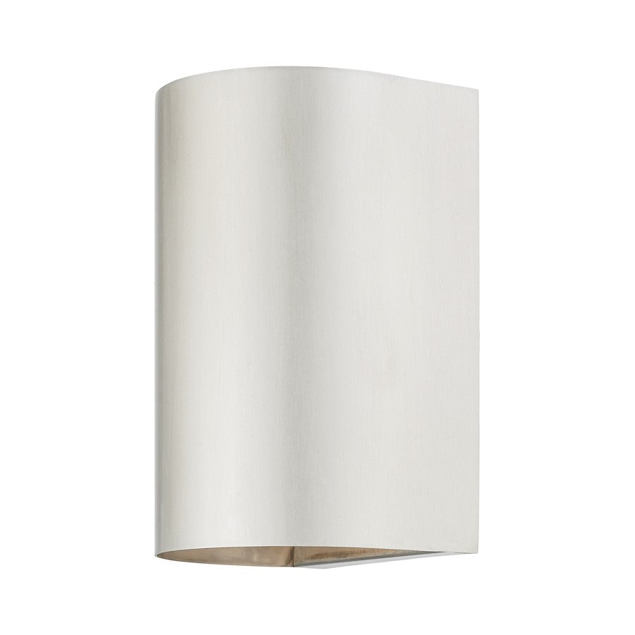 Livex Bond 1 Light Outdoor/Indoor ADA Small Sconce, Brushed Nickel