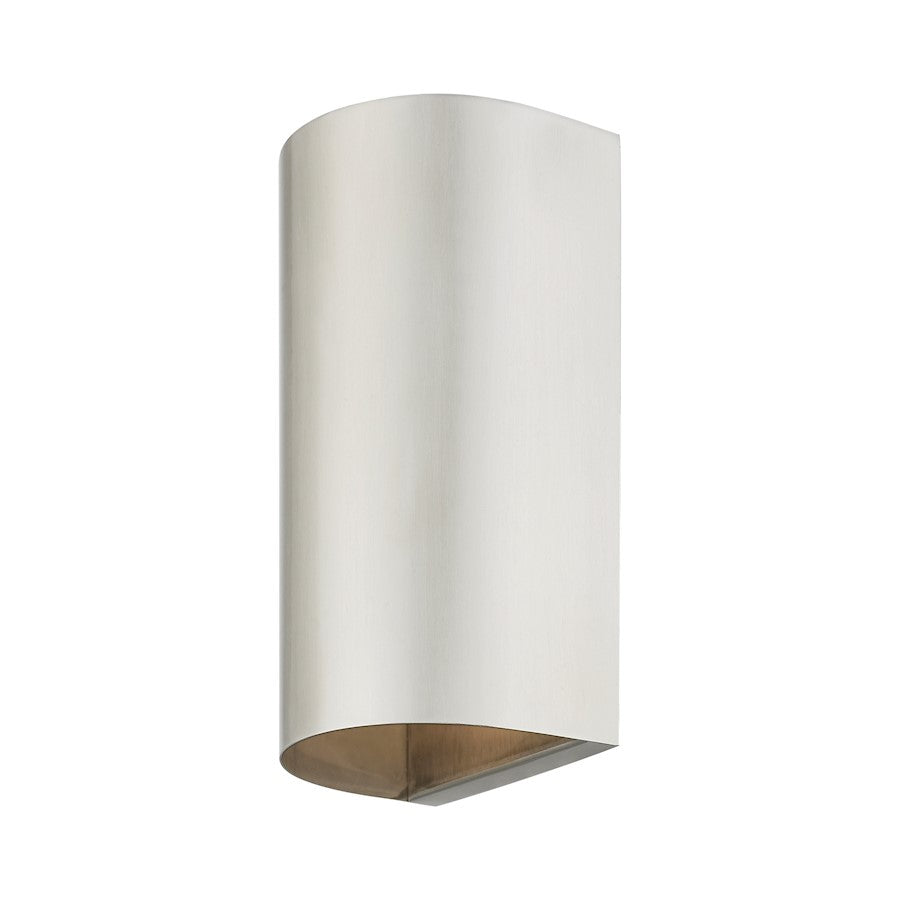 Livex Bond 1 Light Outdoor/Indoor ADA Medium Sconce, Brushed Nickel