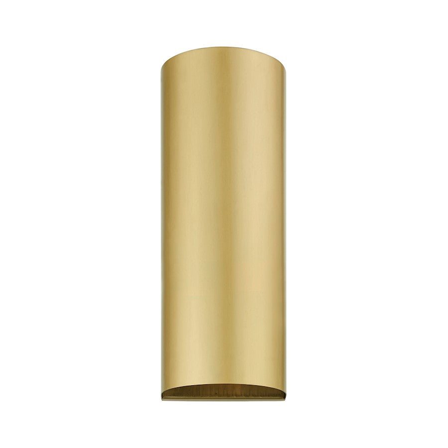 Livex Bond 1 Light Outdoor/Indoor ADA Large Sconce, Satin Gold