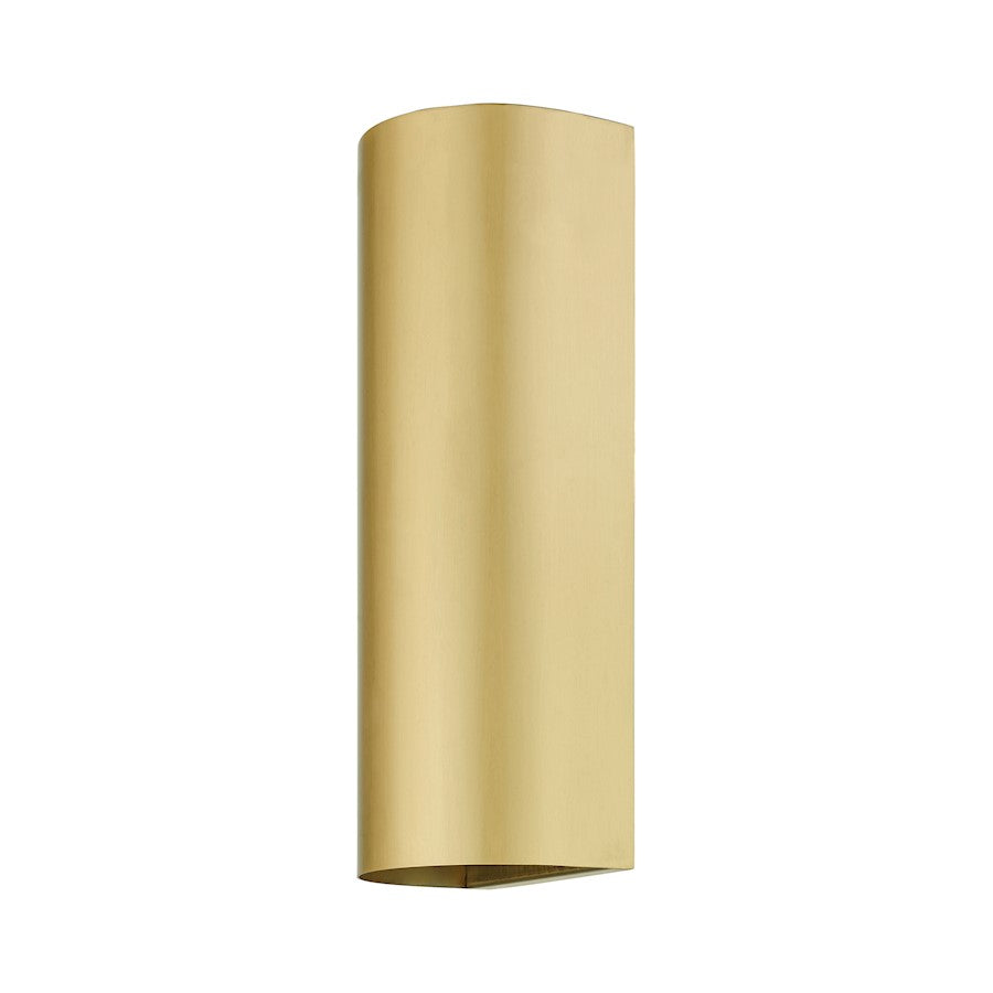 Livex Bond 1 Light Outdoor/Indoor ADA Large Sconce, Satin Gold
