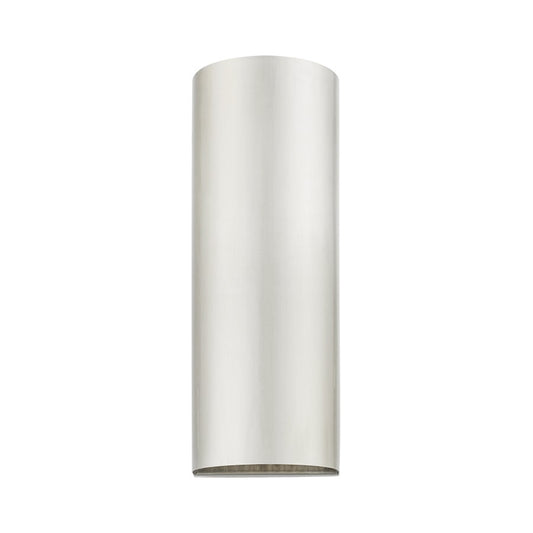 Livex Bond 1 Light Outdoor/Indoor ADA Large Sconce, Brushed Nickel