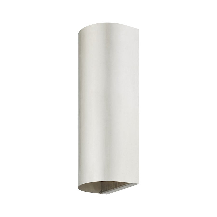 Livex Bond 1 Light Outdoor/Indoor ADA Large Sconce, Brushed Nickel