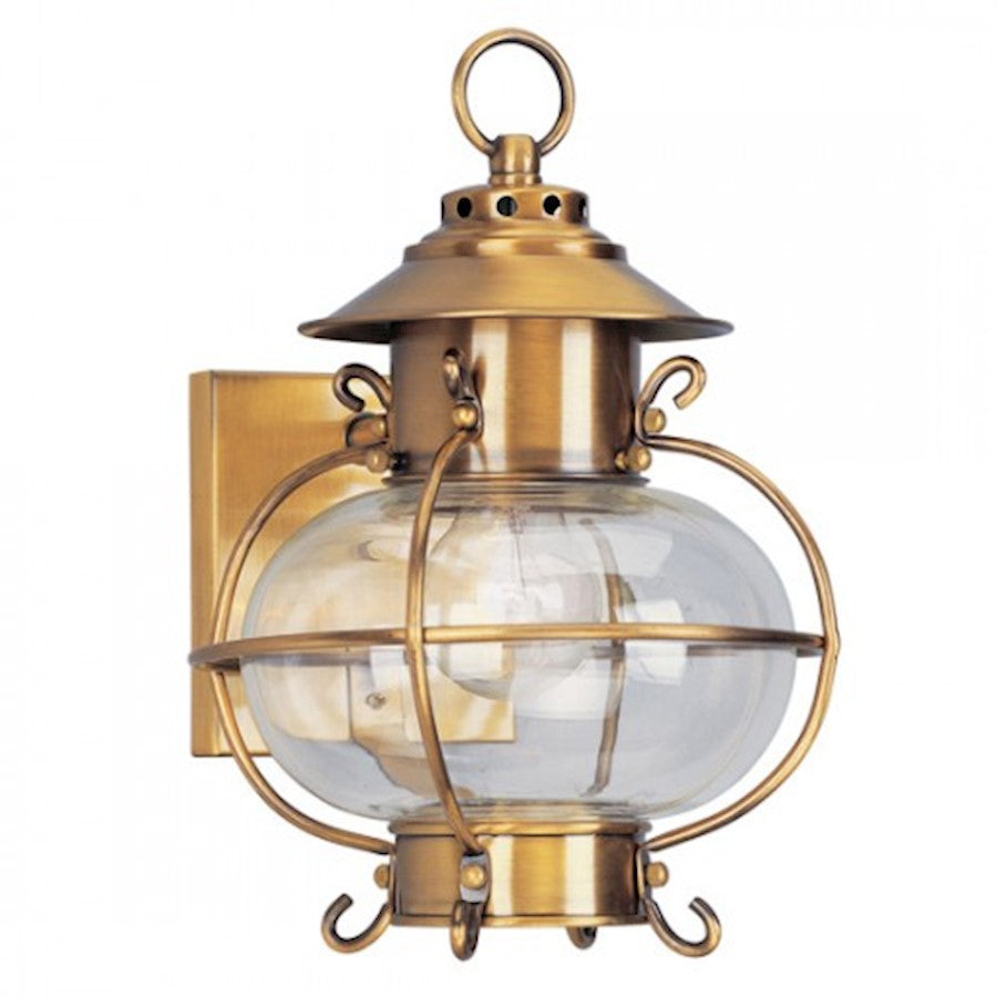 Livex Lighting Harbor Outdoor Wall Lantern in Flemish Brass