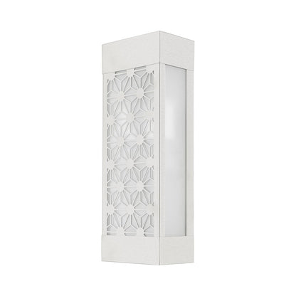 Livex Berkeley 2 Light Outdoor ADA Sconce, Nickel/Clear/Sandblasted