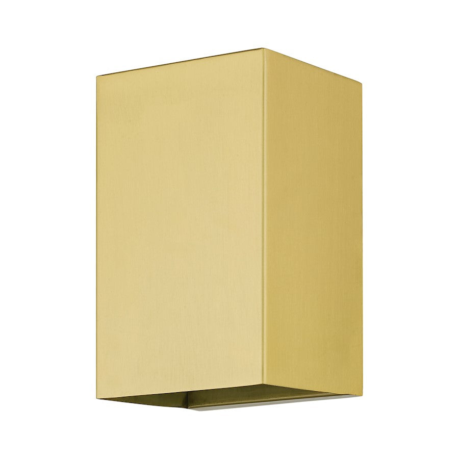 Livex Derby 1 Light Outdoor/Indoor ADA Small Sconce, Satin Gold