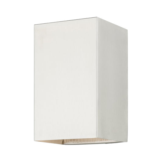 Livex Derby 1 Light Outdoor/Indoor ADA Small Sconce, Brushed Nickel