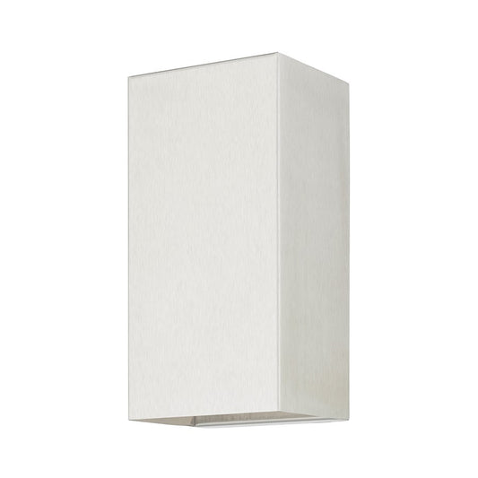 Livex Derby 1 Light Outdoor/Indoor ADA Medium Sconce, Brushed Nickel