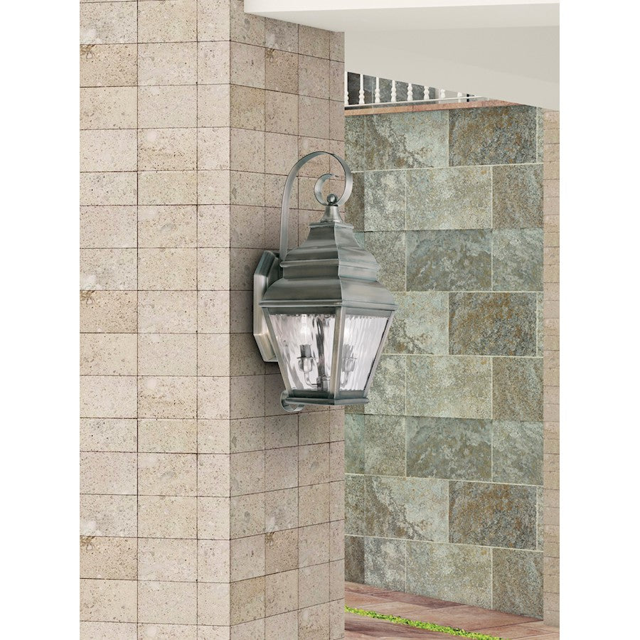 Livex Lighting Exeter Outdoor Wall Lantern in Vintage Pewter
