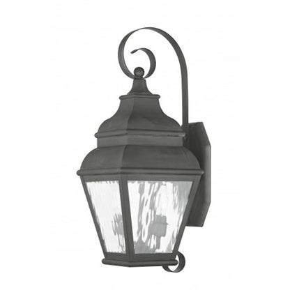 Livex Lighting Exeter Outdoor Wall Lantern in Charcoal