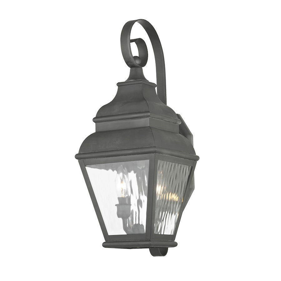 Livex Lighting Exeter Outdoor Wall Lantern in Charcoal