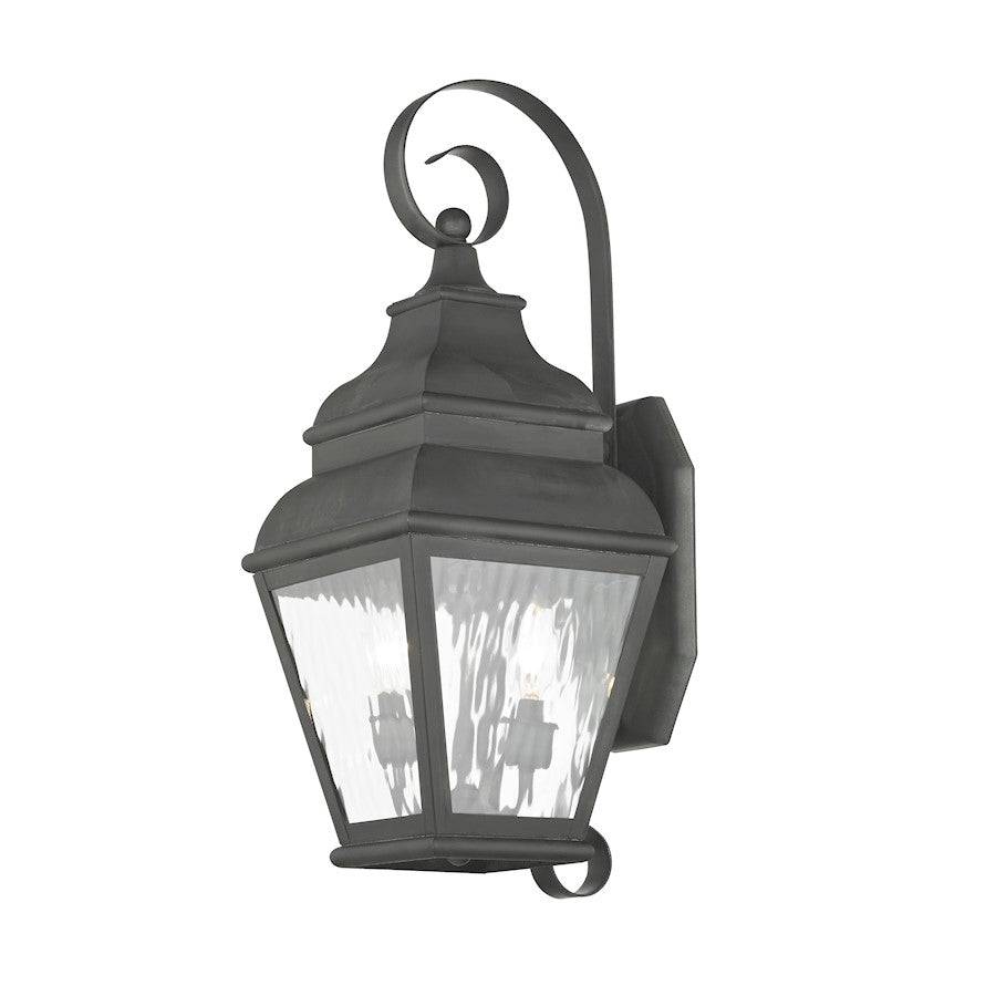 Livex Lighting Exeter Outdoor Wall Lantern in Charcoal