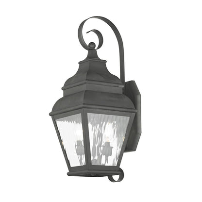 Livex Lighting Exeter Outdoor Wall Lantern in Charcoal