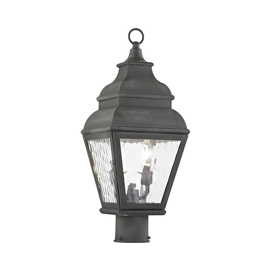 Livex Lighting Exeter Outdoor Post Head in Charcoal