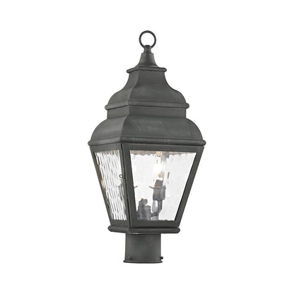 Livex Lighting Exeter Outdoor Post Head in Charcoal