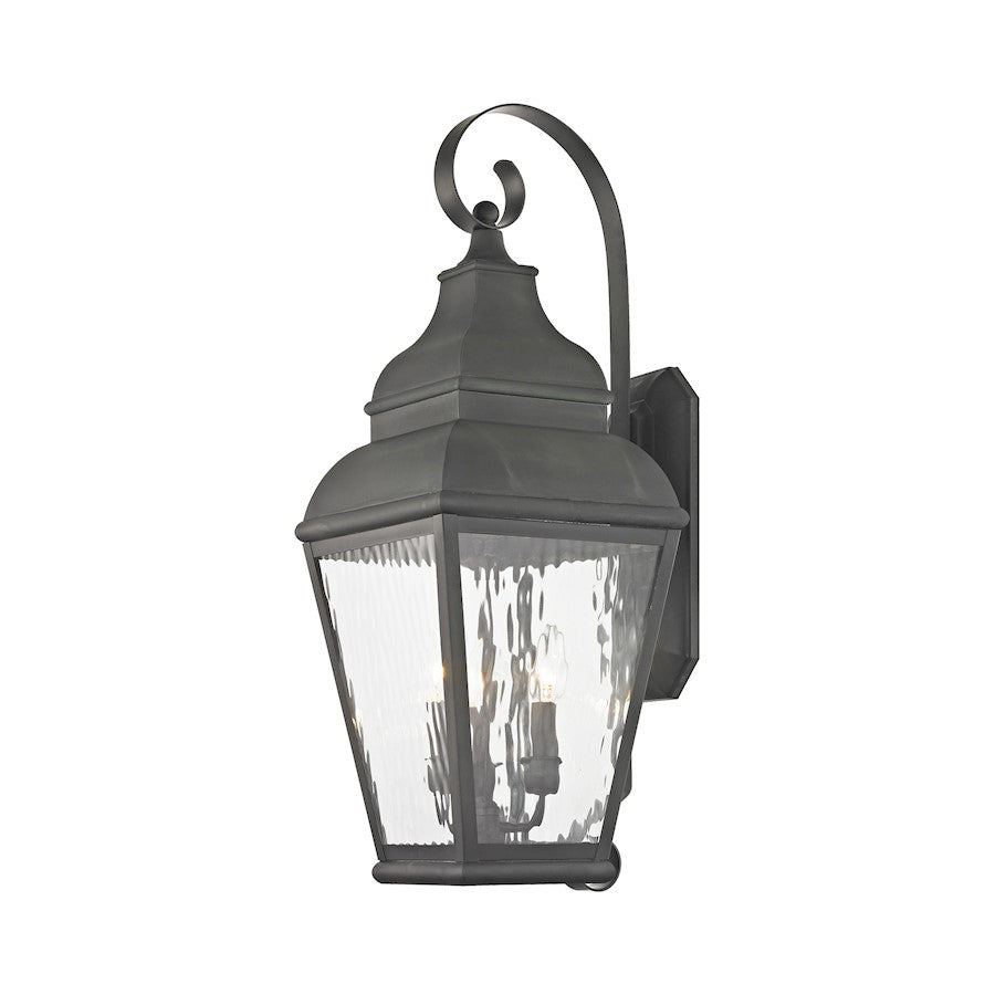 Livex Lighting Exeter Outdoor Wall Lantern in Charcoal
