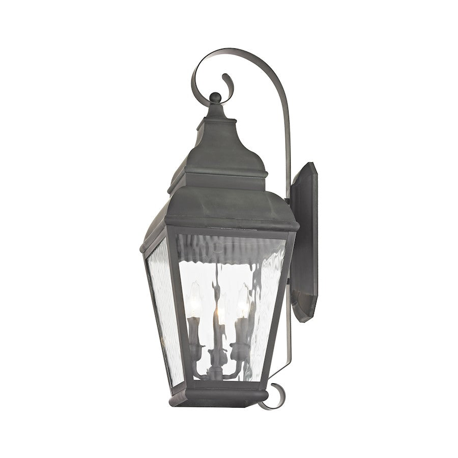 Livex Lighting Exeter Outdoor Wall Lantern in Charcoal