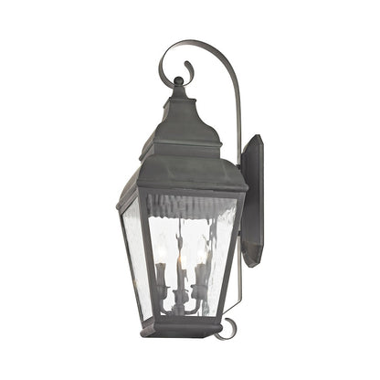 Livex Lighting Exeter Outdoor Wall Lantern in Charcoal