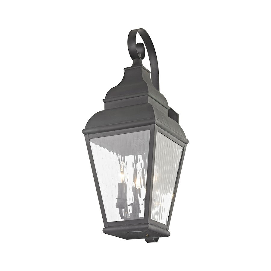 Livex Lighting Exeter Outdoor Wall Lantern in Charcoal