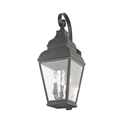 Livex Lighting Exeter Outdoor Wall Lantern in Charcoal