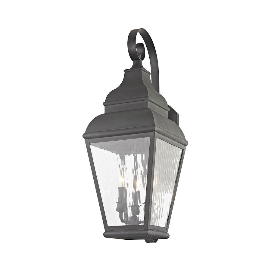 Livex Lighting Exeter Outdoor Wall Lantern in Charcoal