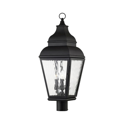 Livex Lighting Exeter Outdoor Post Head in Black