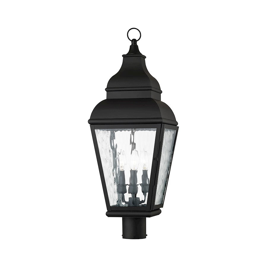 Livex Lighting Exeter Outdoor Post Head in Black