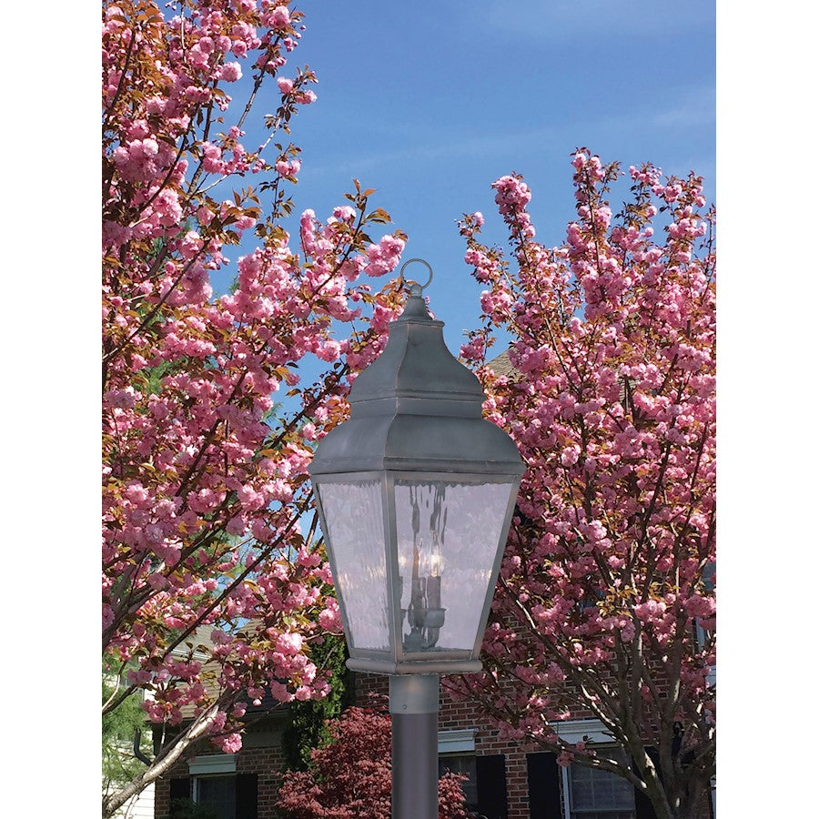 Livex Lighting Exeter Outdoor Post Head in Charcoal