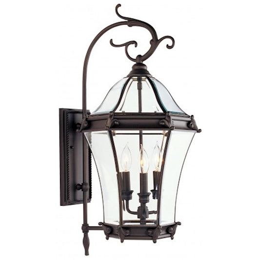 Livex Lighting Fleur de Lis Outdoor Wall Lantern in Bronze