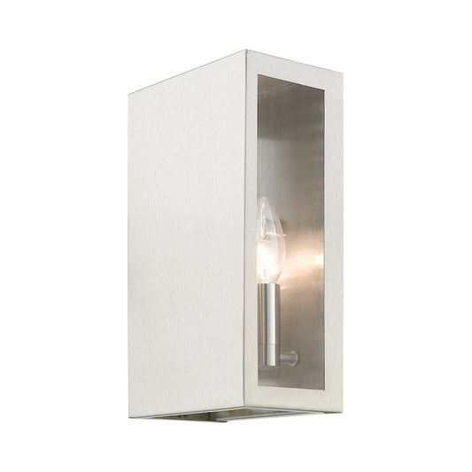 Livex Winfield 2 Light Outdoor ADA Medium Sconce, Brushed NK