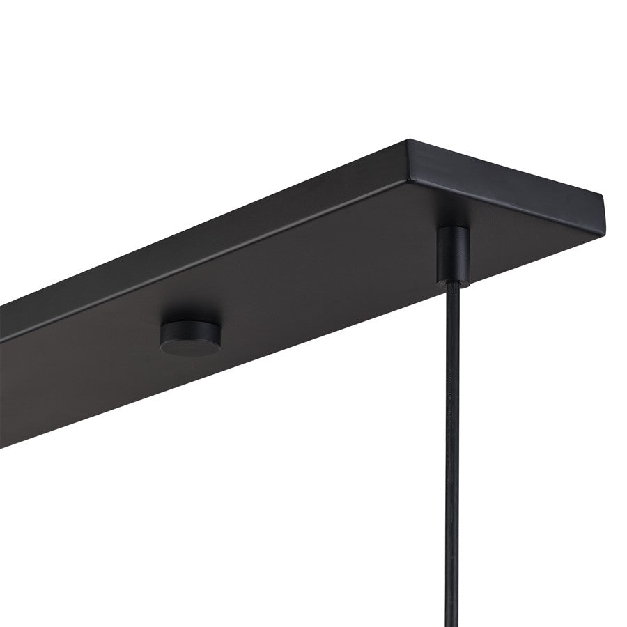 Livex Zolana 3Lt 12" Chandelier, Black/Black Steel/Shiny White