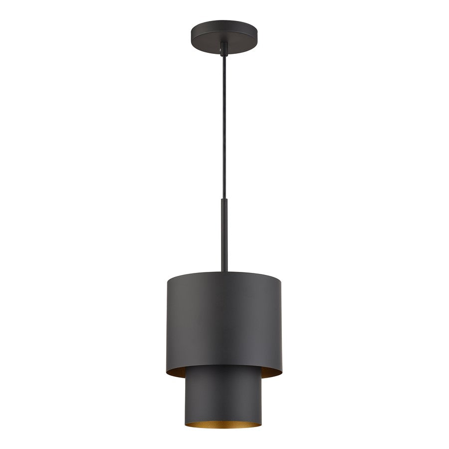 Livex Zolana 1Lt Mini Pendant, Bronze/Bronze Steel/Gold