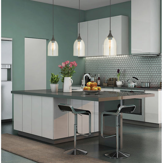Livex Art 13.5" 1 Light Mini Pendant, English Bronze/Champagne