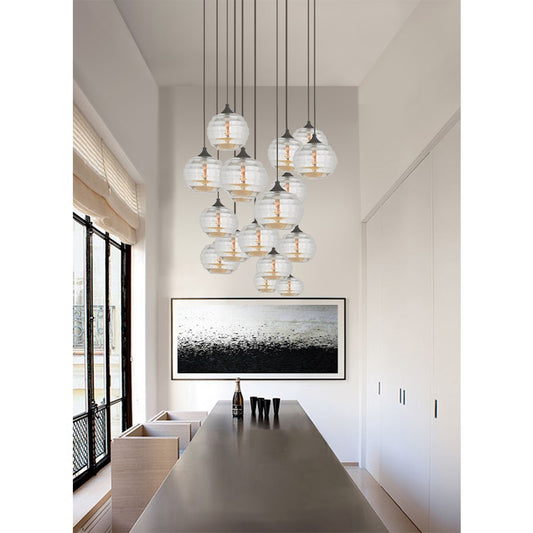 Livex Art 1 Light Mini Pendant, English Bronze/Smoke