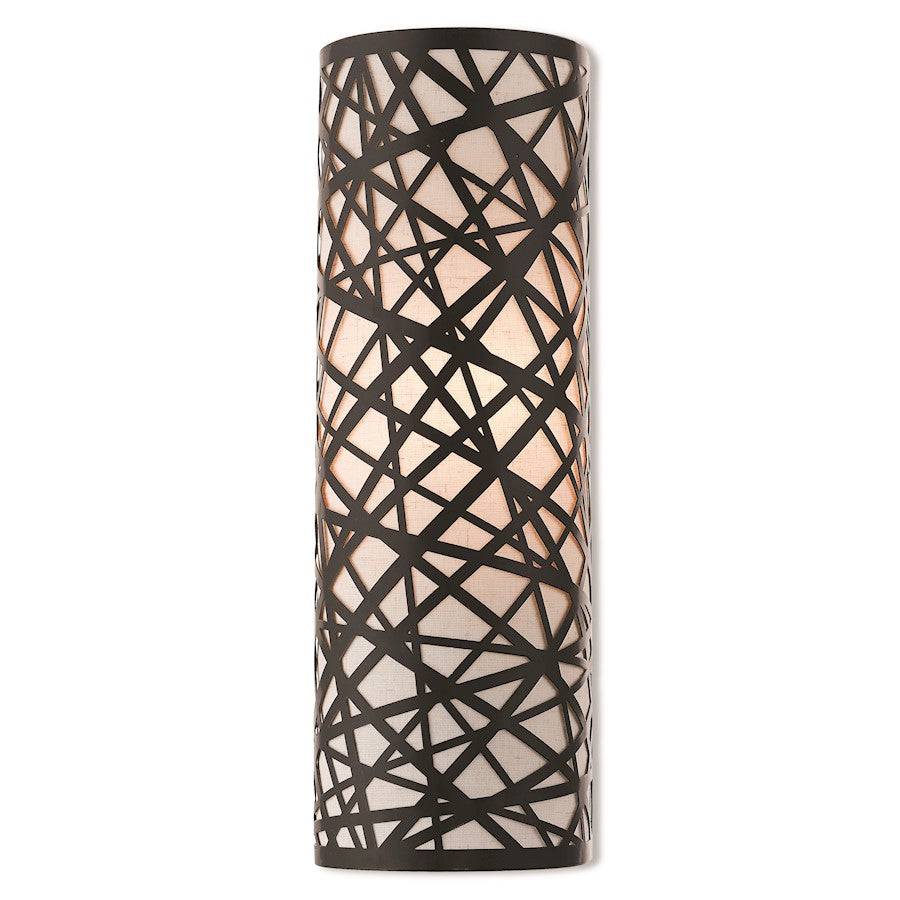 Livex Lighting Allendale 1 Light Wall Sconce in Bronze, 5"w x 15"h