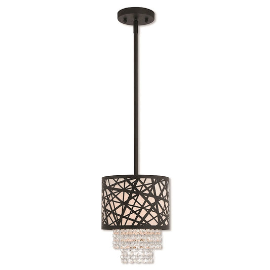 Livex Lighting Allendale 1 Light Mini Pendant in Bronze