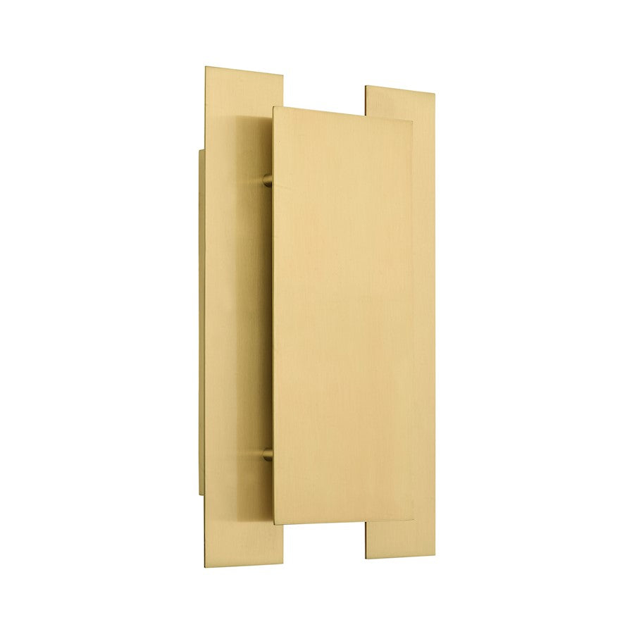 Livex Varick 2 Light ADA Wall Sconce, Satin Brass