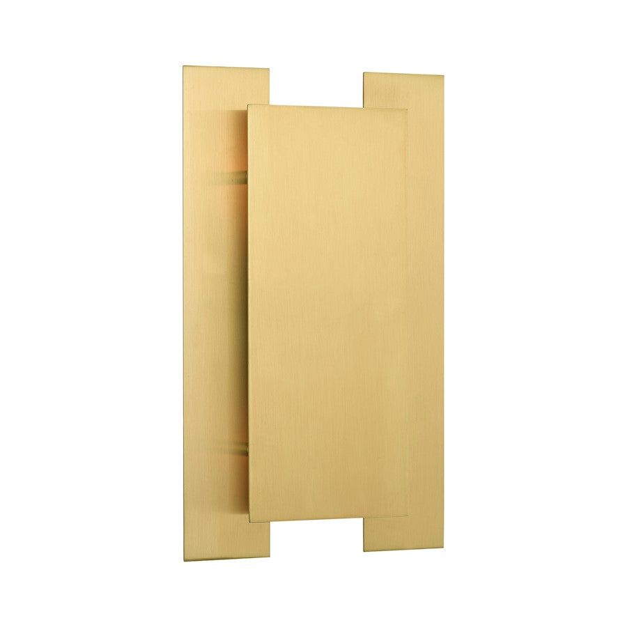 Livex Varick 2 Light ADA Wall Sconce, Satin Brass