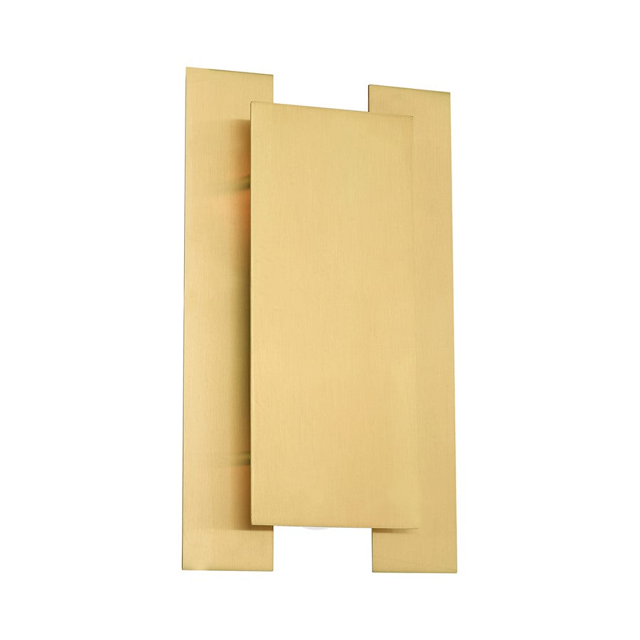 Livex Varick 2 Light ADA Wall Sconce, Satin Brass