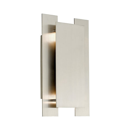 Livex Varick 2 Light ADA Wall Sconce, Brushed Nickel