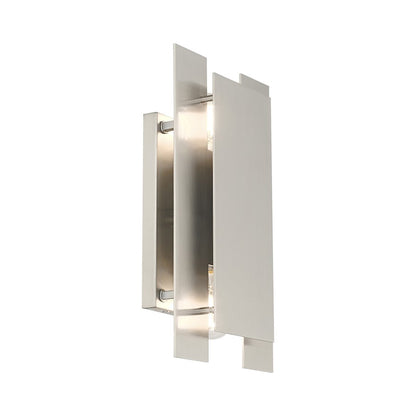 Livex Varick 2 Light ADA Wall Sconce, Brushed Nickel