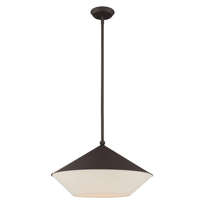 Livex Stockholm 1 Light Pendant, Bronze