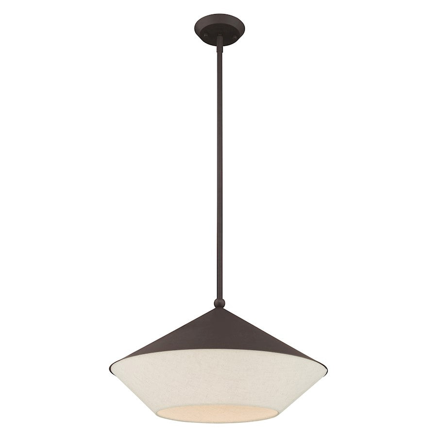 Livex Stockholm 1 Light Pendant, Bronze