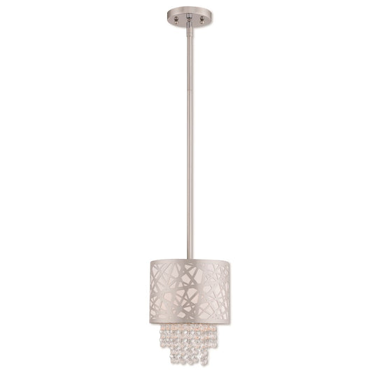 Livex Lighting Allendale 1 Light Mini Pendant in Polished Chrome