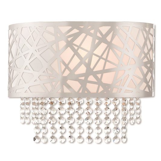 Livex Allendale 1 Light Wall Sconce in Polished Chrome, 13"w x 9.75"h